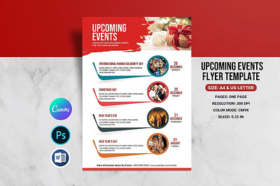 Upcoming Events Schedule Flyer advertising flyer canva christmas day christmas event event event flyer event rent event shedule holiday event kids party ms word new year day new years eve party for rent photoshop template playlands promotion flyer upcoming event upcoming events upcoming events flyer
