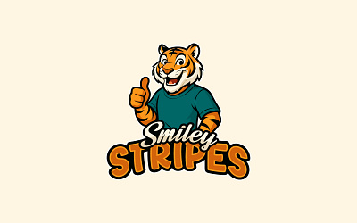 Smiley Stripes Cartoon/Mascot Logo Design cartoon cartoon logo design graphic design illustration logo logo design mascot mascot logo