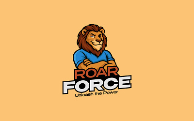 Roar Force Cartoon/Mascot Logo Design cartoon cartoon logo design graphic design illustration logo logo design mascot mascot logo