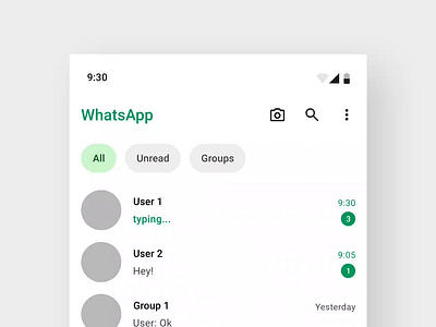 Swipe Actions with Micro Interactions (Concept) android animation app design chats concept design design figma interface micro interactions mobile app motion ui uiux ux