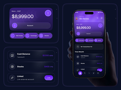 Finance mobile App UI banking app finance finance app finance app design finance mobile app financial funding ios mobile app money online payment payment payment app transaction ui design wallet