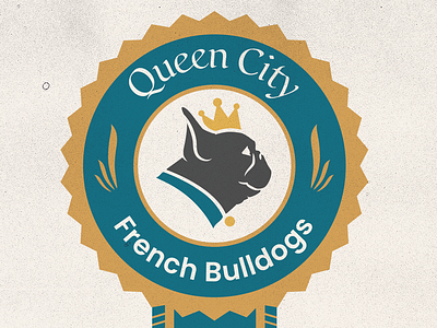 Queen City French Bulldogs animal animal logo brand branding bulldog city design dogs frenchbulldog graphic design icon ide identity illust illustration logo queen city stamp texture vector