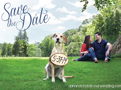Save the Date - Dog dog save the date