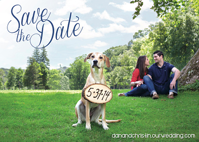 Save the Date - Dog dog save the date
