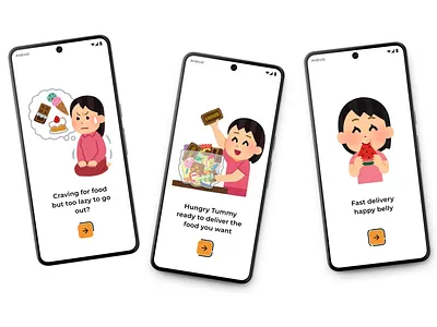 UI Design Onboarding appdesign fooddeliveryapp onboarding uidesign