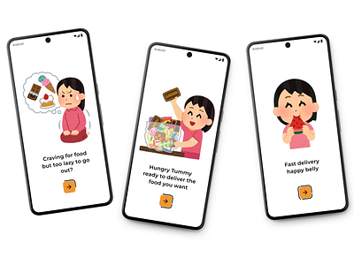 UI Design Onboarding appdesign fooddeliveryapp onboarding uidesign