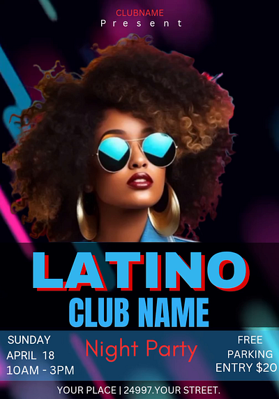 LATINO CLUB Templates animation graphic design motion graphics ui