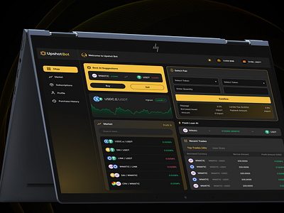 Arbitrage Bot - Dashboard Design arbitrage bot dashboard dashboard design design figma trading
