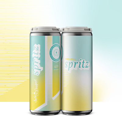 Spritz beer beverage branding can craft beer design label design seltzer