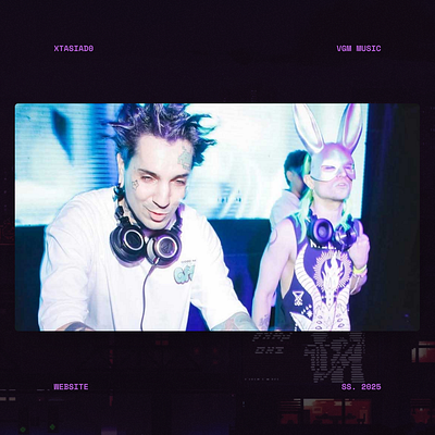 Xtasiad0 DJ branding chiptune design dj figma gaming music webflow website