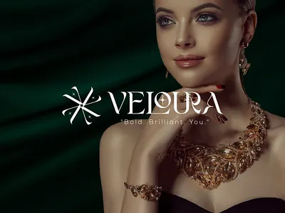 Veloura – Luxury Jewelry Logo & Premium Brand Identity branding design fation logo graphic design jewelry brand identity jewelry logo logo luxury branding design luxury jewelry logo luxury logo modern jewelry logo