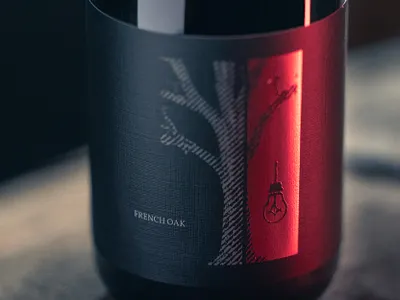 Finished Series barrel beer bottle craft beer design foil illustration label