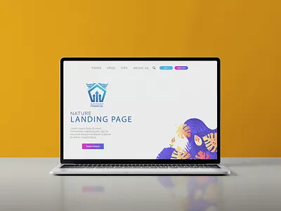 Landing Page Design brand brand identity branding graphic design logo ui