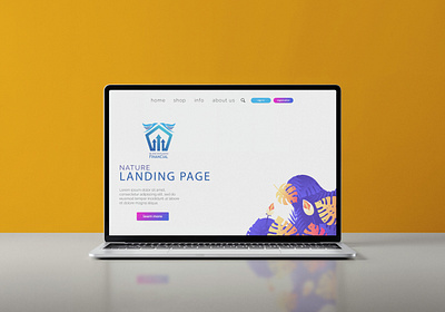 Landing Page Design brand brand identity branding graphic design logo ui