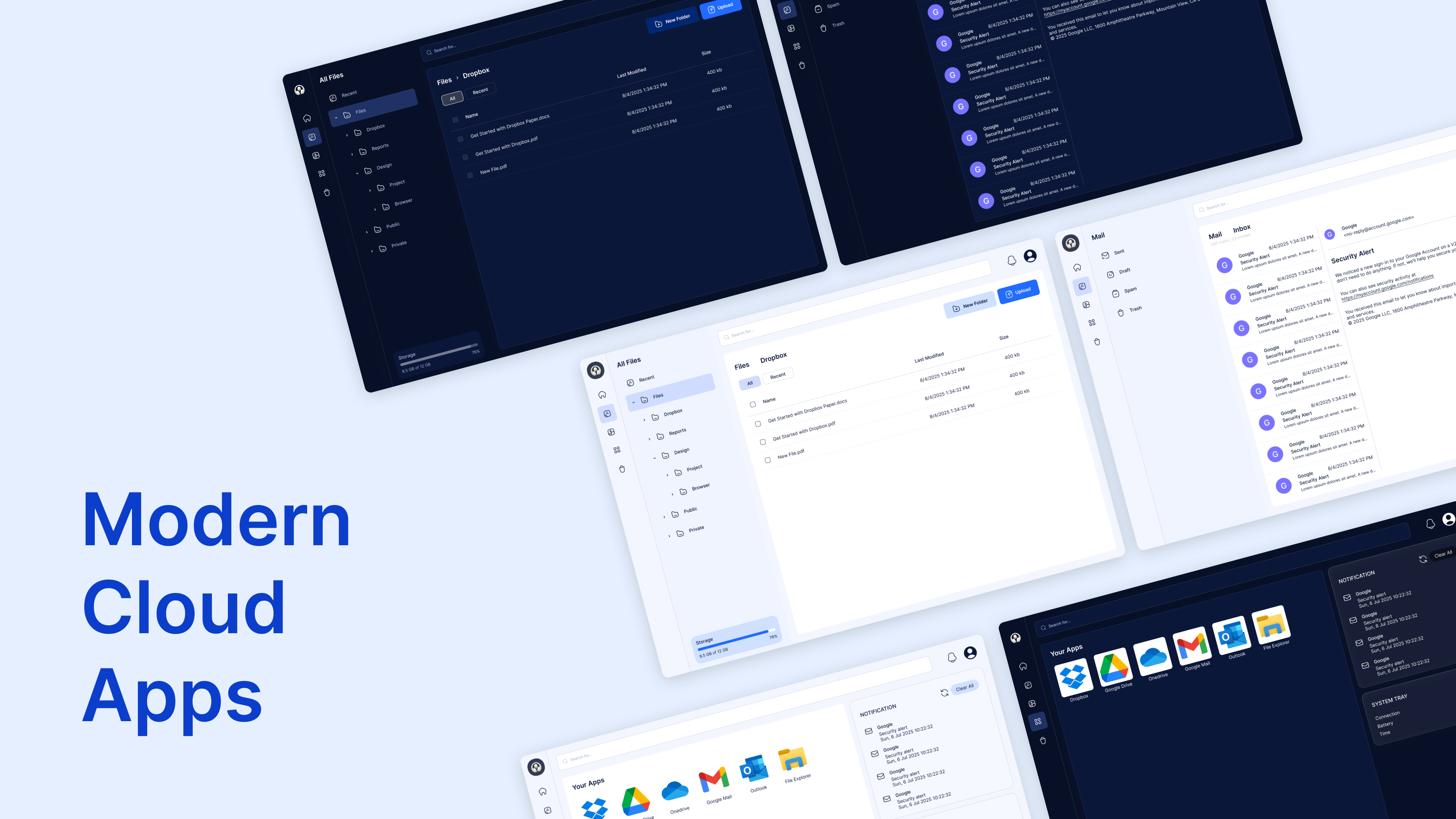Cloud Apps concept design