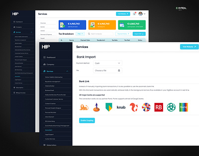 Accounting Dashboard — Bank Import, Tax Insights Management accountingui bankintegration dashboarddesign dribbble expensetracking fintechdesign possystem productdesign taxmanagement uidesign uxdesign webappdesign