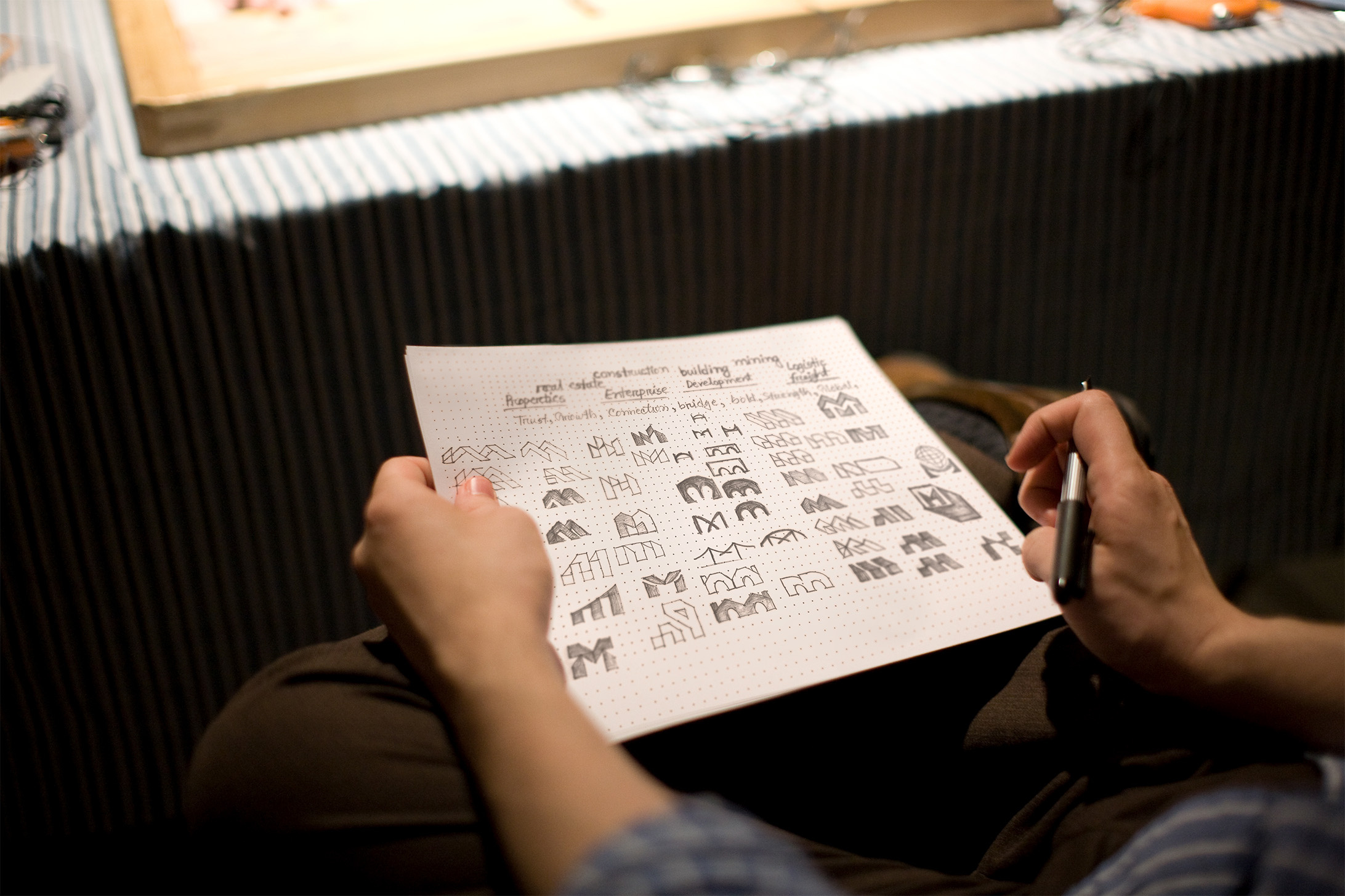 Example of Modern & Minimal Logo From Sketch