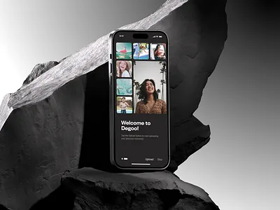 Degoo, A Photo Sharing Mobile App app app design cloud graphic design mobile mobile app mobile ui mobile ui design moments photo photo app photosharing ui uiux ux