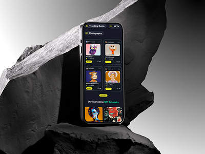 NFT Mobile App, Responsive Mobile version android app branding illustraton ios mobile app mobile design mobile designer mobile ui mobile ux redesign responsive ui uiux ux web app design website
