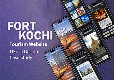 Fort Kochi Tourism Website case study conceptual design design figma tourism website ui user centered design user experience ux ux ui uxui design web design website design