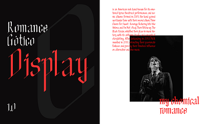 type design - romance gótico design font type typography