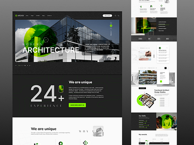 Architecture Landing page UIUX design archiitecture architecture landing page figma landing page designer landing page mockups real estate ui ux ui