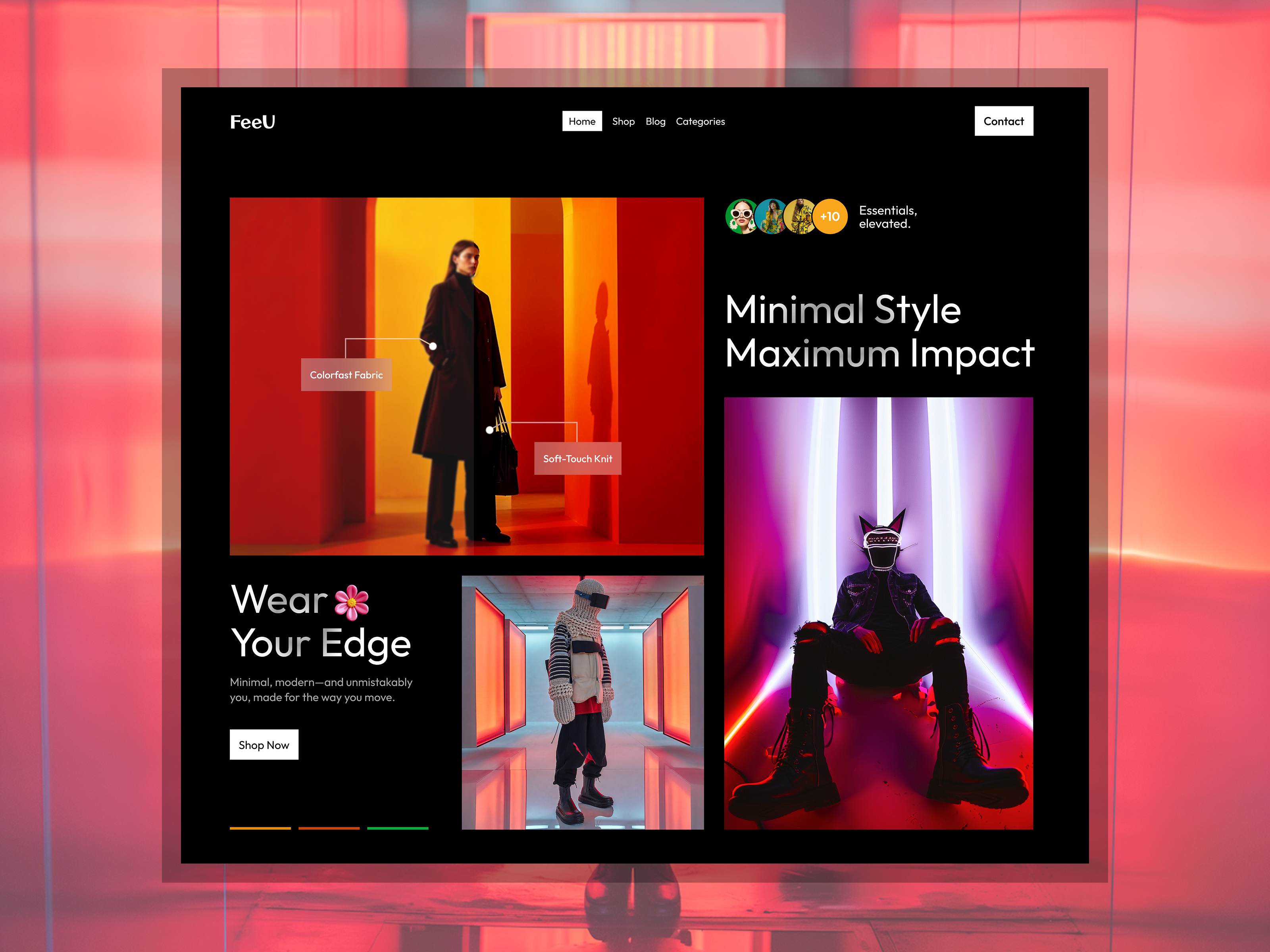 🌠 New Landing Page Design For Fashion Brand FeeU! brand design branding business logo fashion brand design fashion landing page design fashion ui design fashion web design fashion website design halo lab illustration logo motion graphics ui ui design ui designer uiux design ux designer vector web design website design