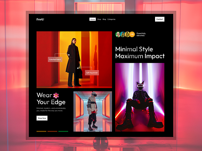 🌠 New Landing Page Design For Fashion Brand FeeU! brand design branding business logo fashion brand design fashion landing page design fashion ui design fashion web design fashion website design halo lab illustration logo motion graphics ui ui design ui designer uiux design ux designer vector web design website design