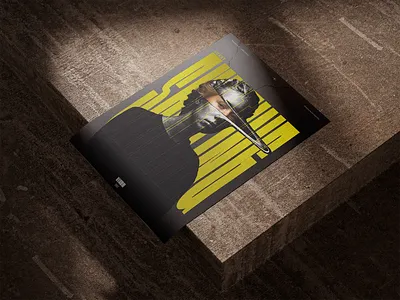 Shifting graphic design portrait poster