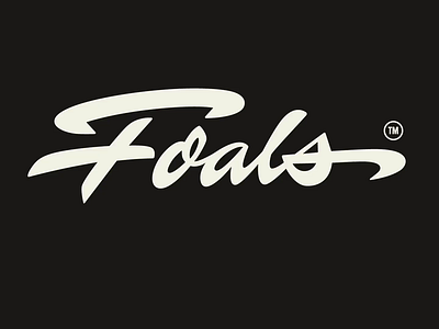 Foals (process...) bold brush brushlettering calligraphy custom design flow foals guitars identity lettering logo logomaker logotype premium process script type video