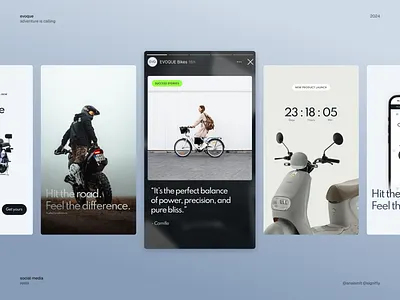 EVOQUE Bikes - New Branding Launch bikes branding content ebikes instagram reels social media