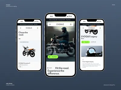 EVOQUE Bikes - Shopify E-commerce branding e commerce ebikes graphic design shopify uiux