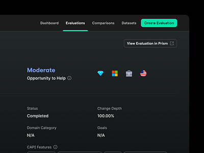 Grammarly Internal Tool Data Points Closeup app button closeup cta dark mode data visualization design detail gradient grammarly internal metadata saas tool ui ux web