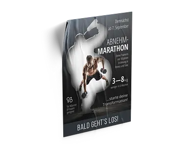 Creative designs for a weight loss challenge branding creativeposter fitnessposter graphicdesign posterdesign promotionaldesign visualdesign