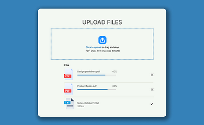 Upload page daily ui 031