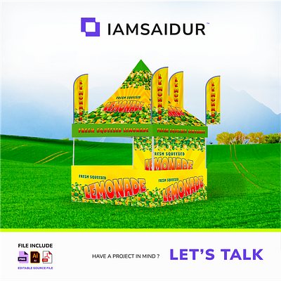 Custom Canopy & Gazebo Graphics backdrop banner banner design custom graphics design gazebo graphic design