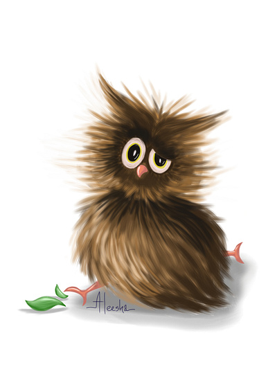 Night Owl android art character comic digital art digital art android ibispaintx illustration insomniac owl self portrait sleepless night whimsical