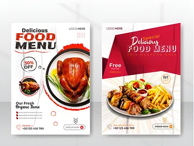 Modern Corporate Food Menu Design branding design designer food card food design food menu food poster freelancer graphic design menu card poster