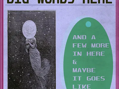 BIG WORDS MOCK POSTER DESIGN design graphic design poster design show flyer