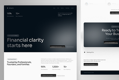 Sterling & Co - Business Firm Landing Page about branding business cta firm hero landing page light mode page saas section service site testimonials ui uiux ux web website