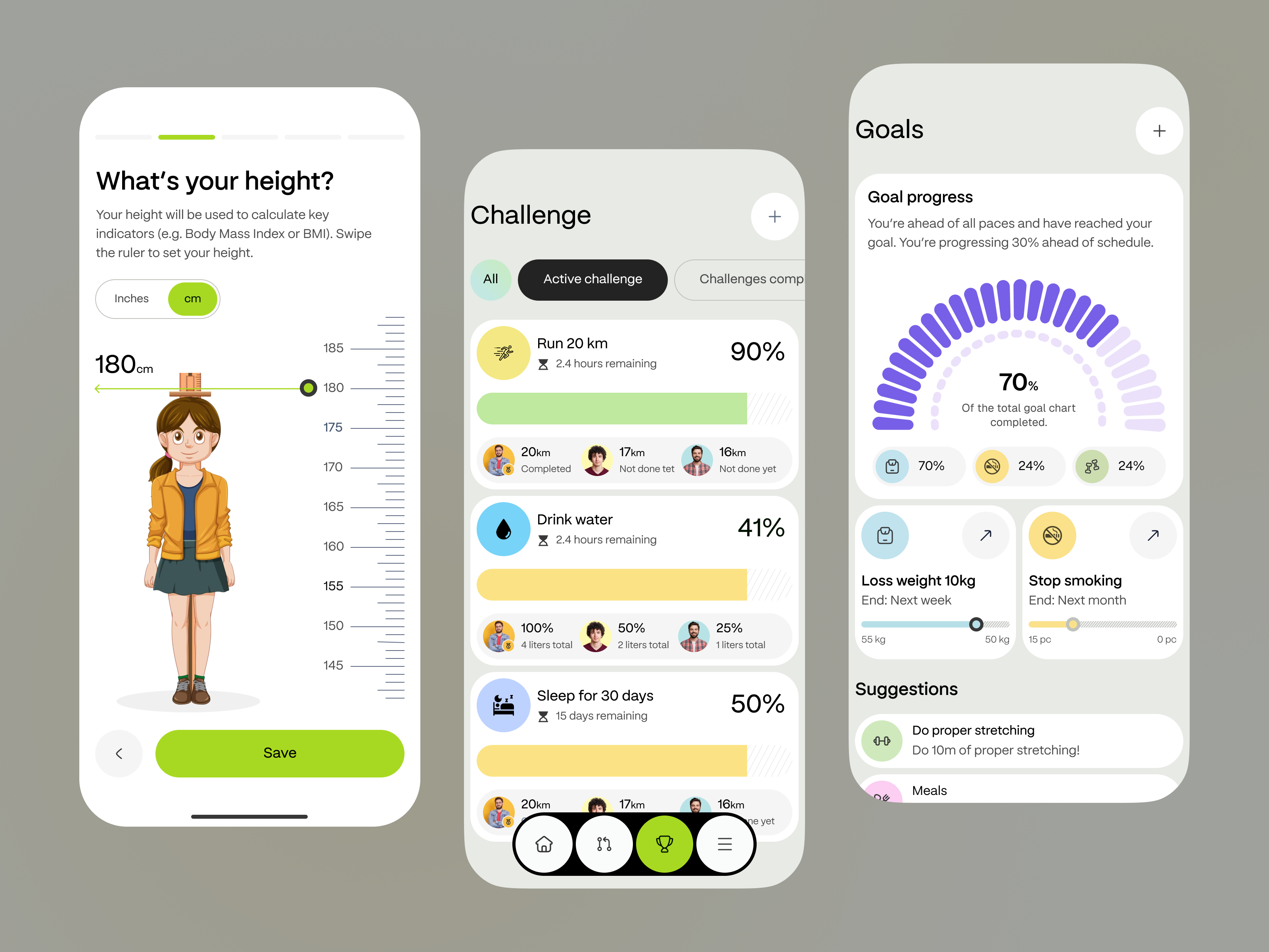 Example of Health Tracker Mobile App & Development