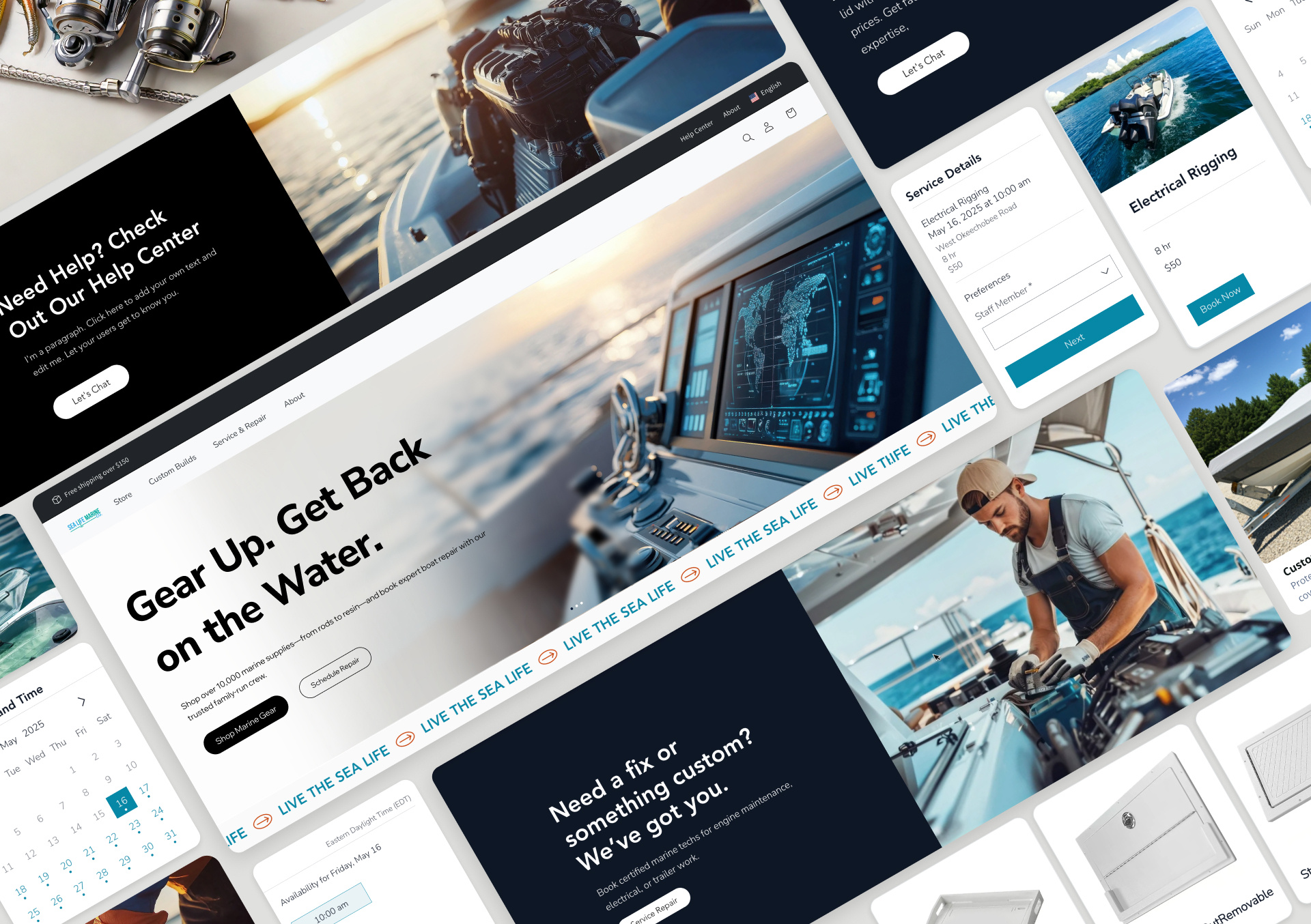 Marine Supply Shop marine shop marine store uxdesign uxui webdesign website wix wix site