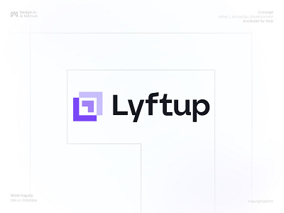 Letter L, Arrow/Up, Business Growth, Development Logo brand mark branding business logo development logo growth logo letter l logo letter mark logo logo design logo designer logo icon logo mark logo type marca modern logo solution logo