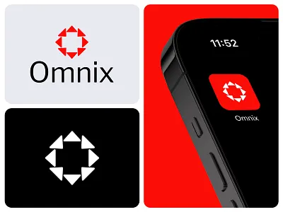Omnix Logo Design abstract logo app brand brand identity branding corporate identity design icon identity logo logo designer logodesign logotype minimalist logo modern logo professional logo startup logo technology logo visual identity