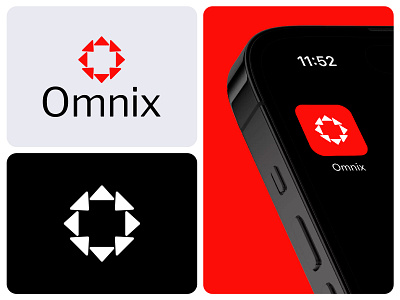 Omnix Logo Design abstract logo app brand brand identity branding corporate identity design icon identity logo logo designer logodesign logotype minimalist logo modern logo professional logo startup logo technology logo visual identity