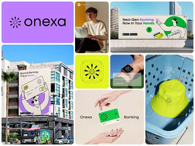Onexa - Fintech Branding & Visual Design brand guideline brand identity branding branding kit custom logo fintech branding iconic logo logo logo drsign visual design