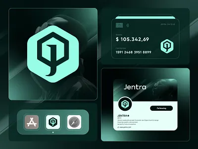 Jentra – J Lettermark Logo for Web3 Fintech AI Startup branding crypto logo crypto logo designer defi logo digital currency futuristic hexagon logo j logo lettermark logo logo logo design logo designer petro currency polygon logo startup logo designer tech logo designer token logo web3 logo web3 logo designer