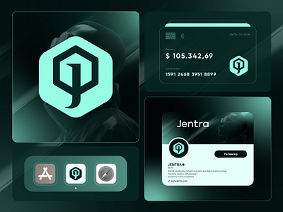 Jentra – J Lettermark Logo for Web3 Fintech AI Startup branding crypto logo crypto logo designer defi logo digital currency futuristic hexagon logo j logo lettermark logo logo logo design logo designer petro currency polygon logo startup logo designer tech logo designer token logo web3 logo web3 logo designer