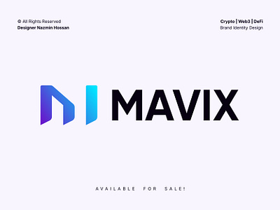 MAVIX M + I Lettermark Logo for Crypto & SaaS Industry ai logo blockchain tech logo branding crypto logo crypto logo designer defi logo fintech identity letter m logo lettermark logo logo logo design logo designer m logo mi logo saas logo startup logo tech logo tech startup token logo web3 logo