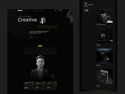 Creative Personal | Portfolio Website | UI Design – modern website design ui